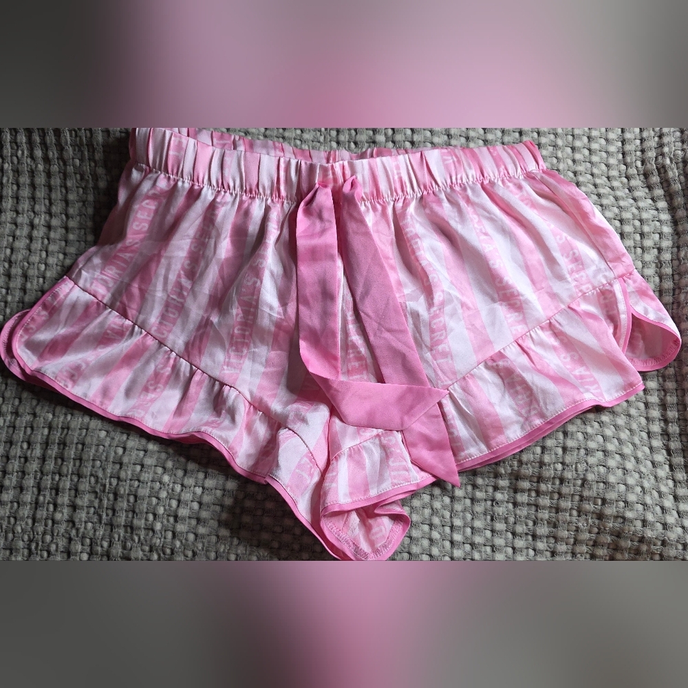 Victoria's Secret Pink and White Striped Shorts